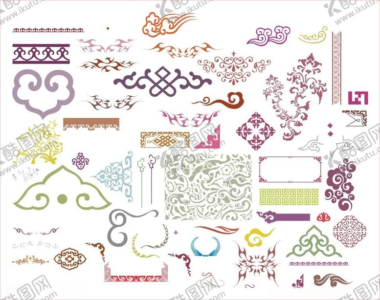 编号：56897310152320293021【酷图网】源文件下载-角花边框花纹花边