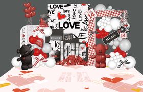 情人节520美陈堆头