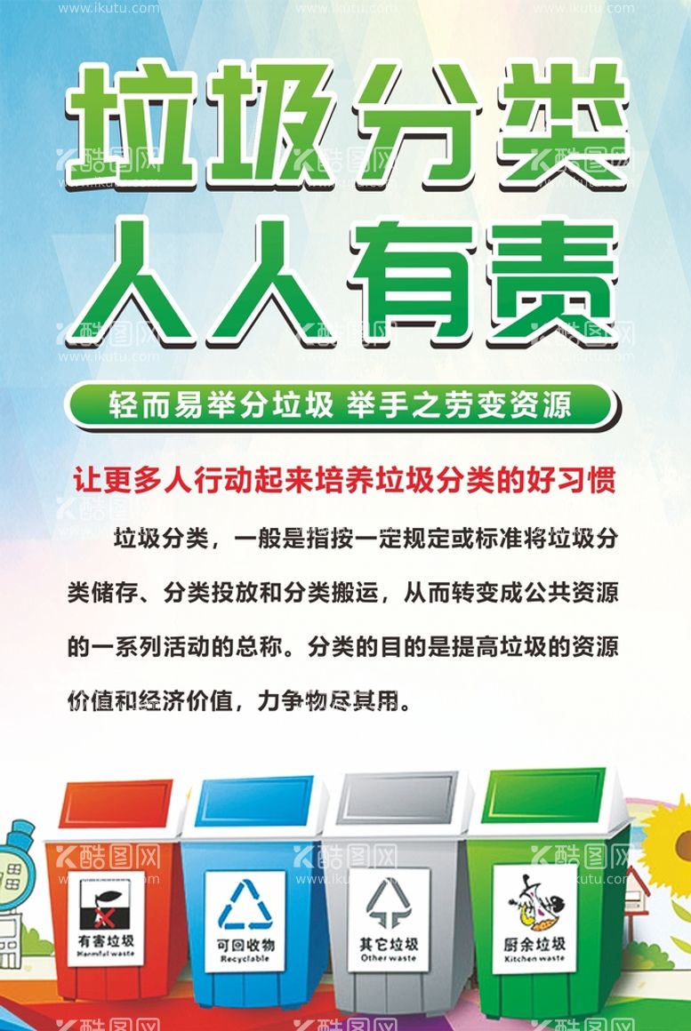 编号：70865210021129084960【酷图网】源文件下载-垃圾分类