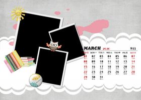 3月台历