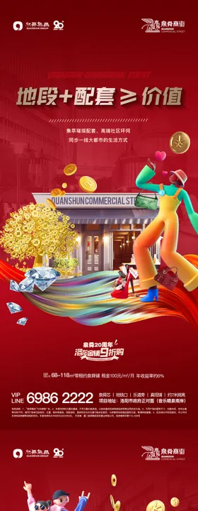 商铺价值海报