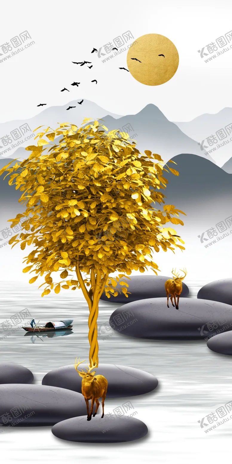 编号：43171201130731043529【酷图网】源文件下载-新中式玄关
