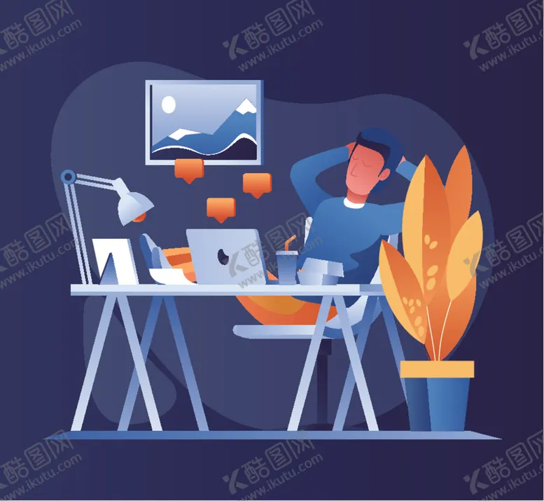 编号：31325604242252108518【酷图网】源文件下载-扁平化办公生活插画