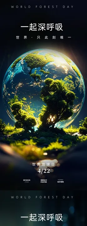 世界地球日海报