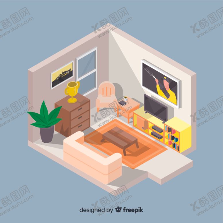 编号：95924909292314047943【酷图网】源文件下载-2.5d房间