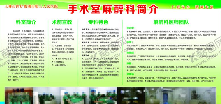 编号：23067306290734246109【酷图网】源文件下载-手术室麻醉科简介