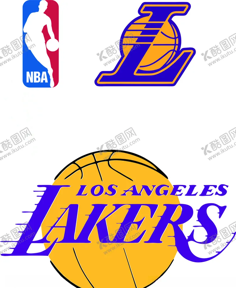 编号：64550009091033336553【酷图网】源文件下载-NBA湖人LOGO矢量