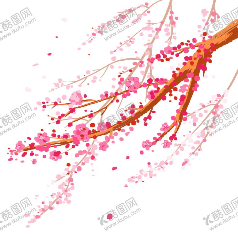 编号：17564410231951391256【酷图网】源文件下载-梅花树枝元素