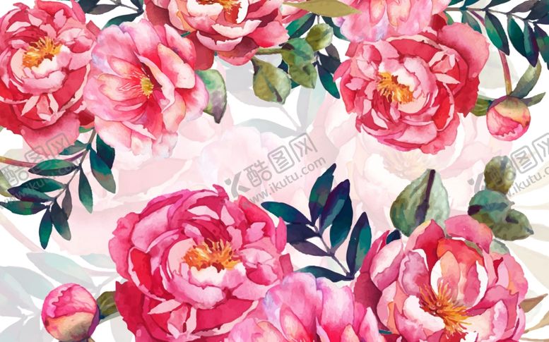 编号：84401606240154337221【酷图网】源文件下载-玫瑰花背景墙