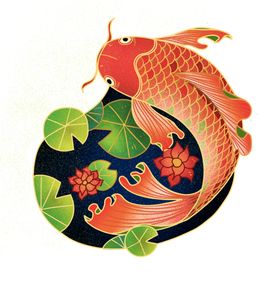 中国风鲤鱼