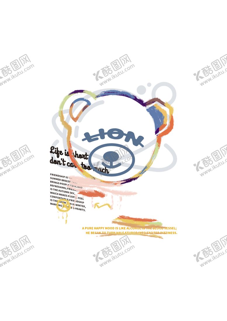 编号：36219509131837197816【酷图网】源文件下载-线描熊