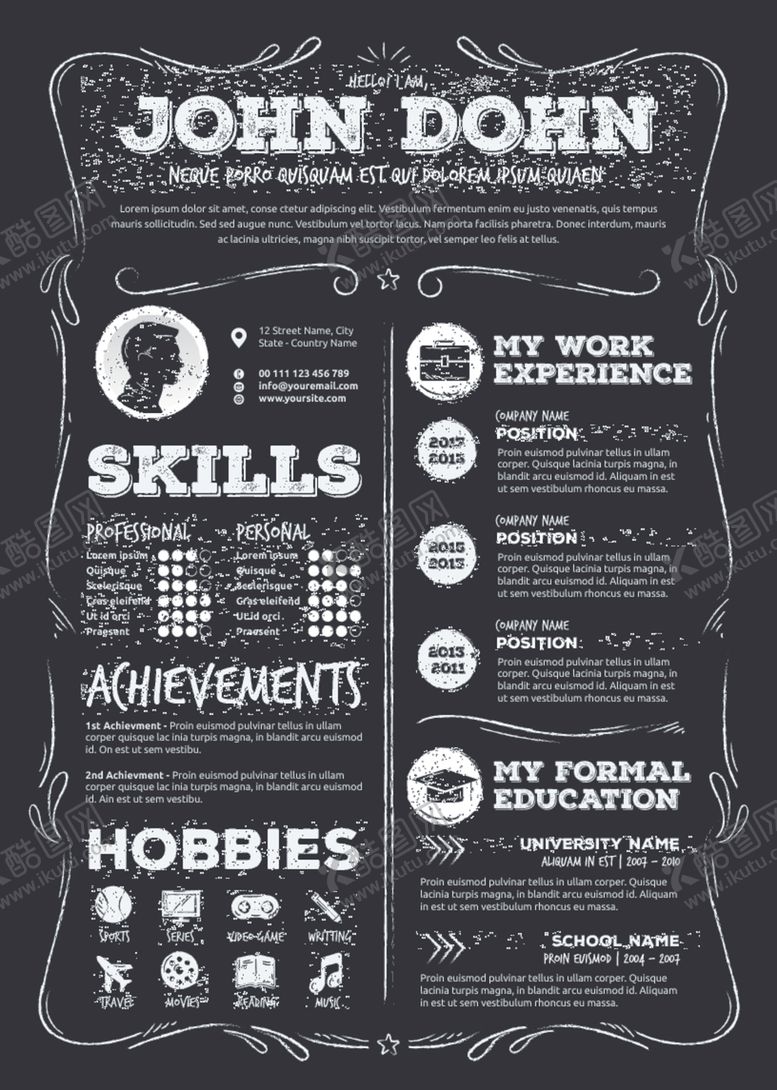 编号：86388209282215077368【酷图网】源文件下载-简历模板