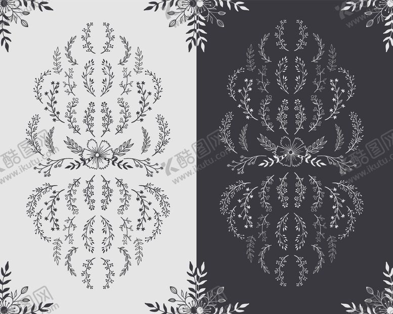 编号：29546209220844145049【酷图网】源文件下载-植物花边