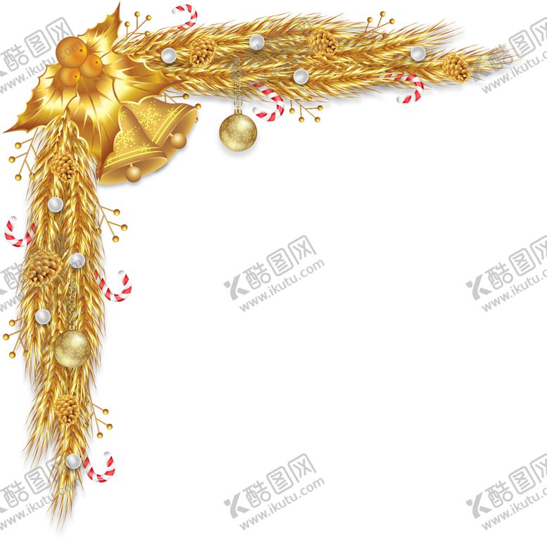 编号：90857209182106509564【酷图网】源文件下载-金色圣诞节素材