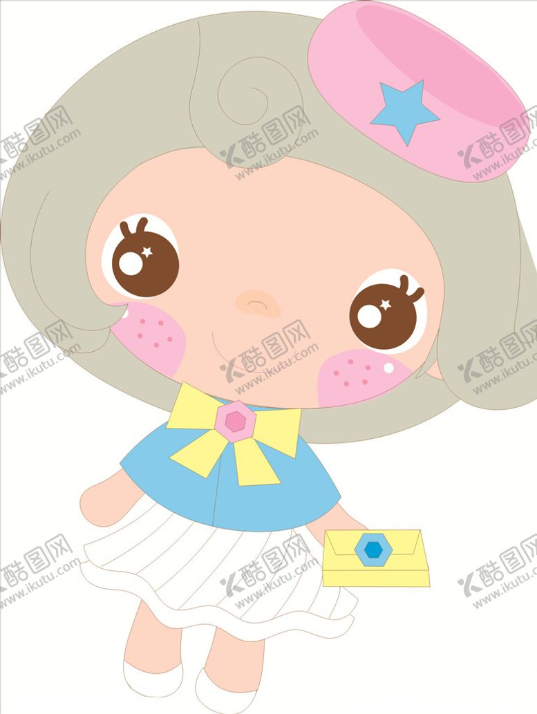 编号：64833607140857087057【酷图网】源文件下载-可爱卡通女孩
