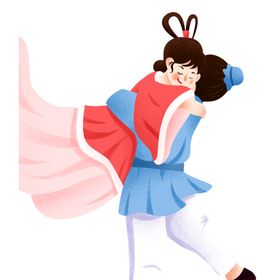七夕牛郎织女免抠元素