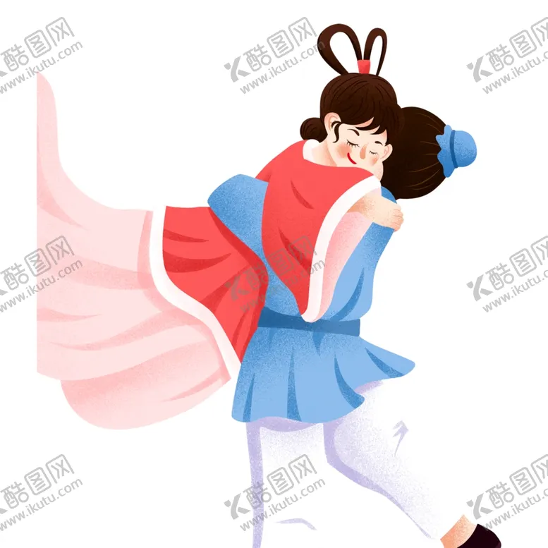 编号：14411706242102263972【酷图网】源文件下载-七夕牛郎织女免抠元素