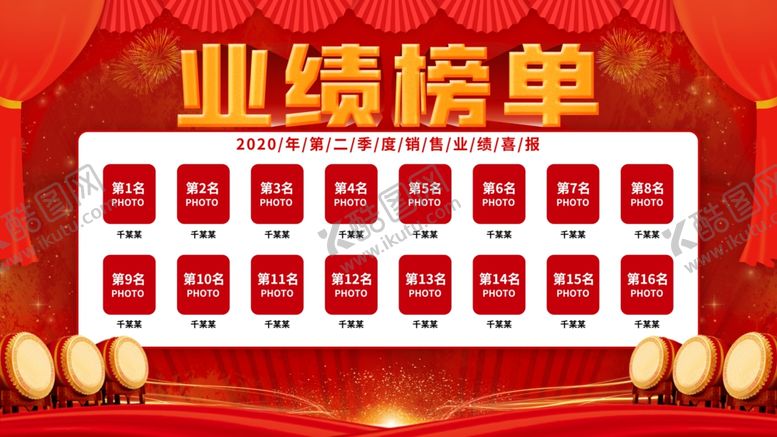 编号：44775907060723056601【酷图网】源文件下载-业绩榜单