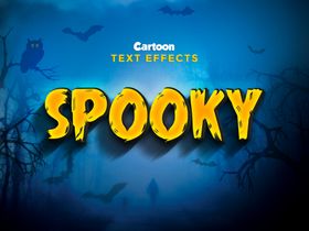 万圣节字体特效