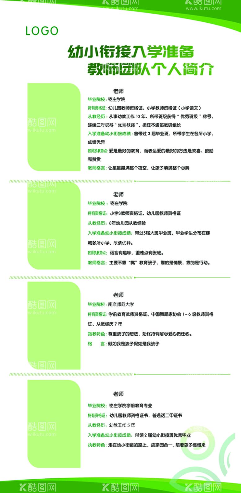 编号：47269811171656439275【酷图网】源文件下载-老师简介