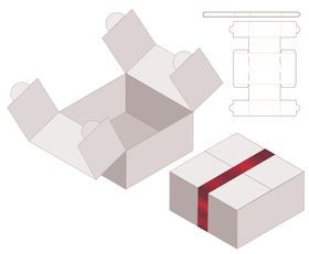 礼品盒刀模图
