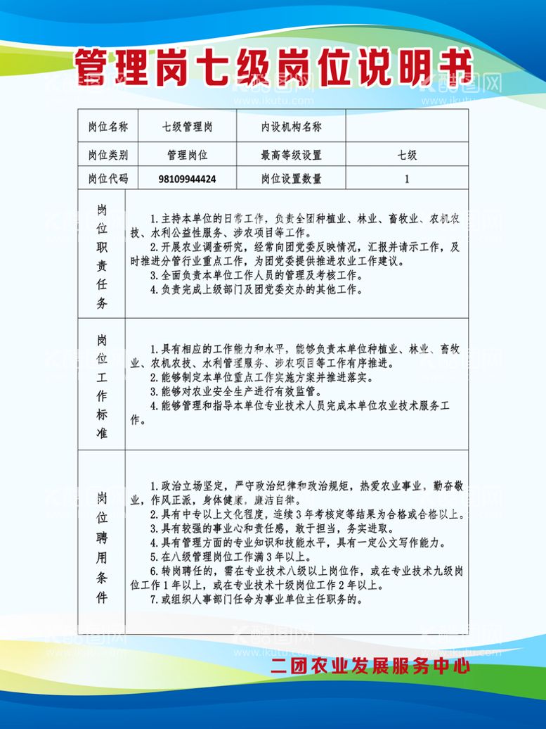 编号：20597011171609588780【酷图网】源文件下载-岗位说明书