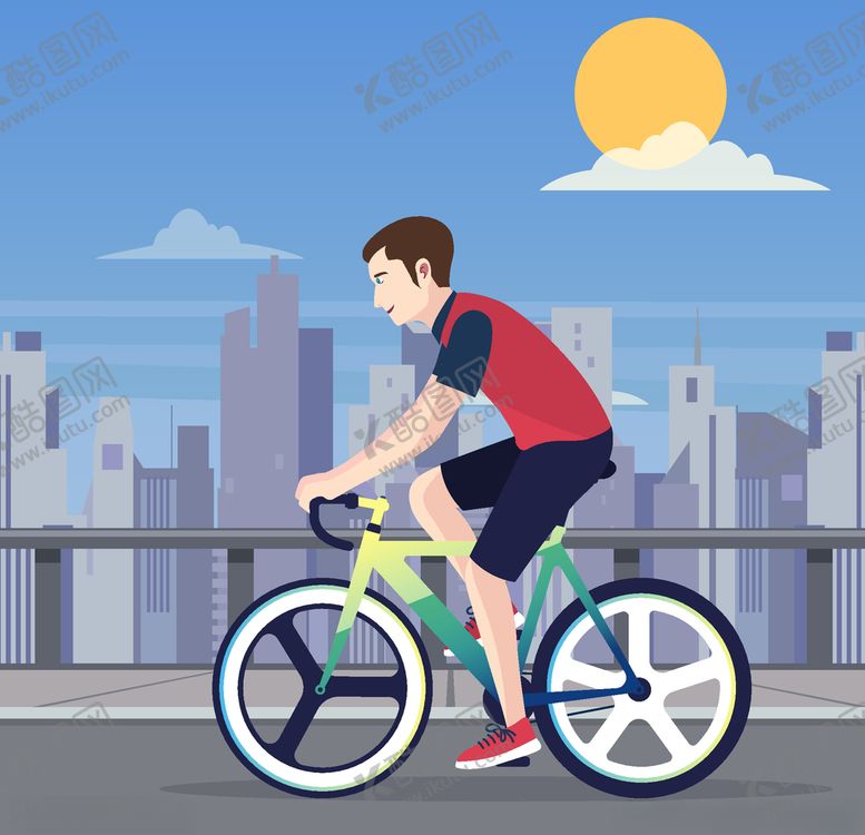 编号：74309005122033125428【酷图网】源文件下载-骑自行车