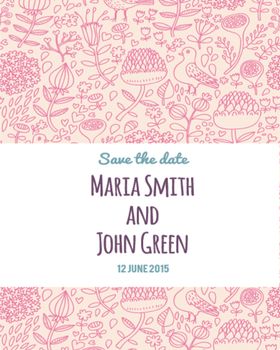 北欧创意森系花纹图案