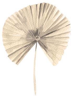 北欧小清新水彩植物图案