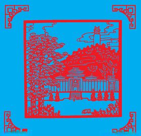 风景剪纸