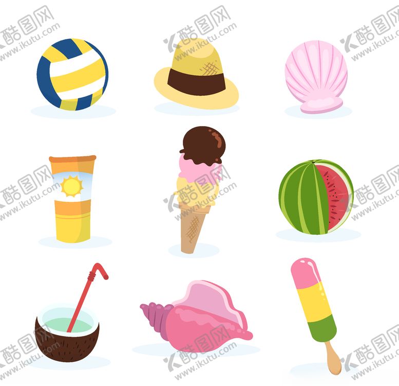编号：82329607050604291752【酷图网】源文件下载-夏日元素