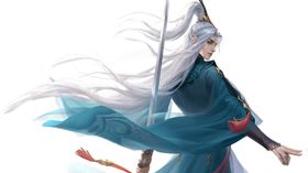 游戏人物唯美古风中式元素山河