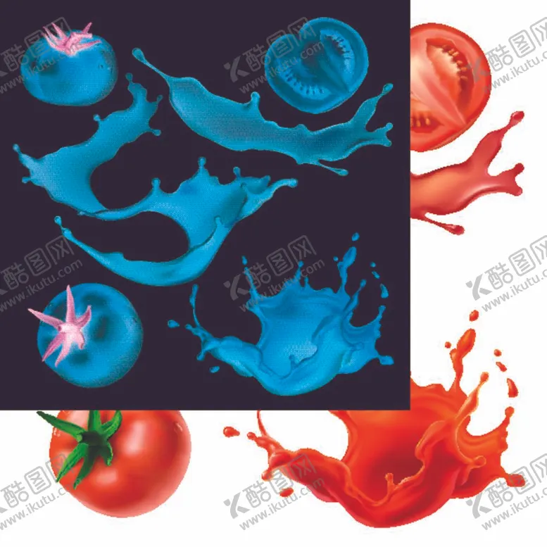 编号：08692309151124060135【酷图网】源文件下载-矢量番茄番茄汁