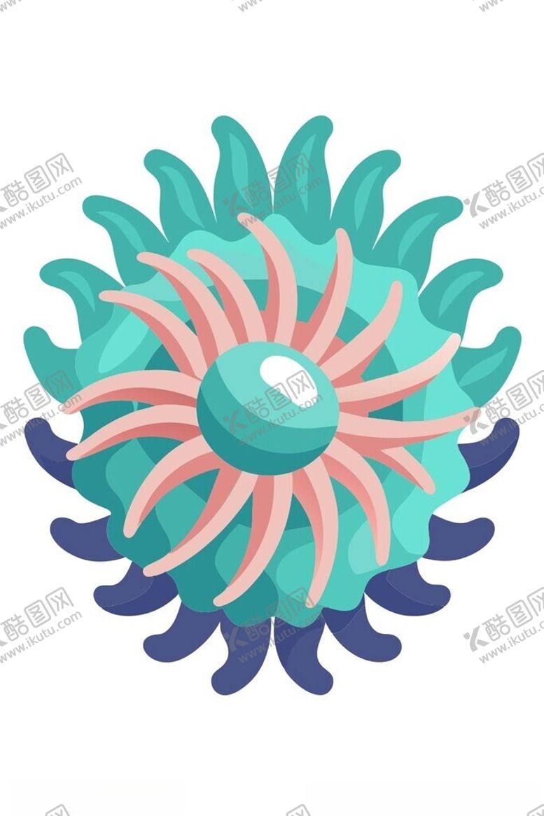编号：80366601271912566094【酷图网】源文件下载-海葵矢量插图