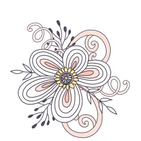 小清新花朵植物插画