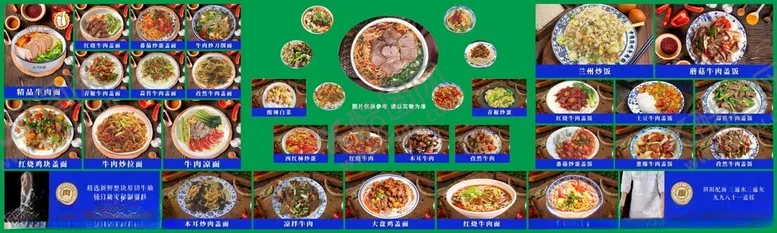 编号：11443204011004412256【酷图网】源文件下载-多样美食展示兰州拉面