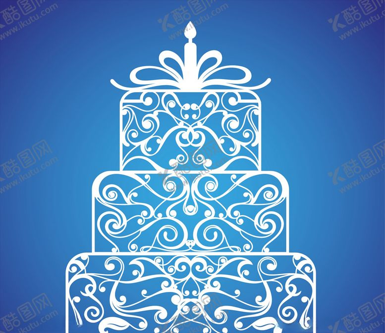 编号：47015510300432402554【酷图网】源文件下载-书法生日蛋糕