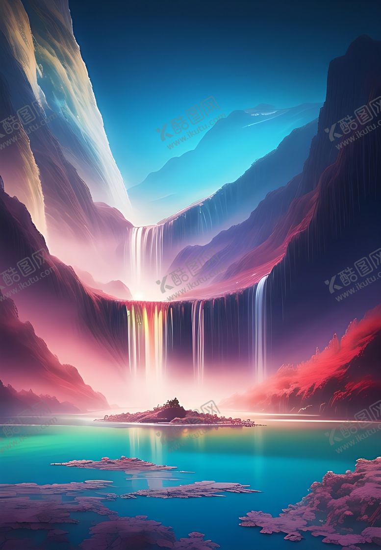编号：75414712242346431570【酷图网】源文件下载-瀑布  