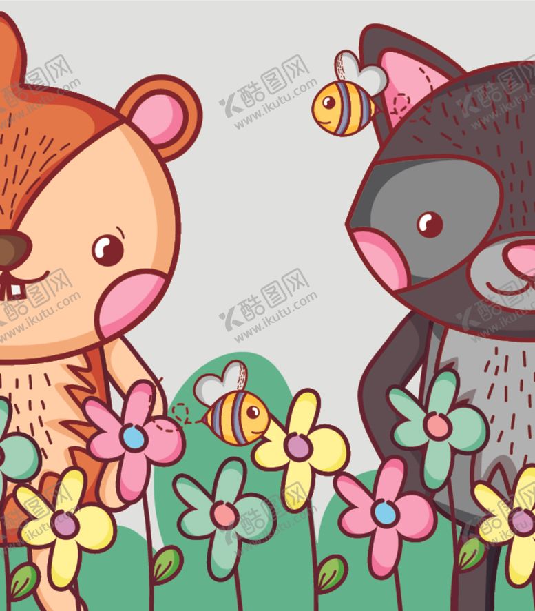 编号：89924509161212155175【酷图网】源文件下载-卡通动物插画