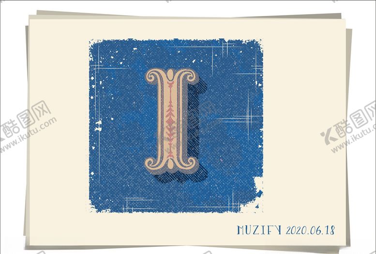 编号：57817609110608429986【酷图网】源文件下载-I复古字母设计