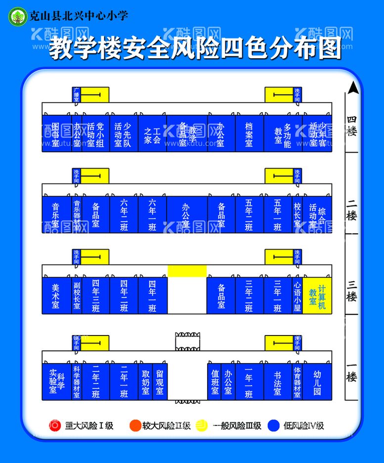 编号：25491710011936395371【酷图网】源文件下载-学校安全四色图