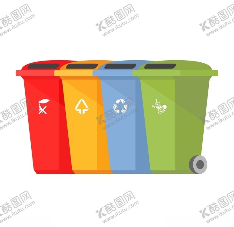 编号：64269306302354452047【酷图网】源文件下载-扁平风环卫工人节垃圾分类元素
