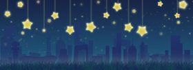 夏夜小星星唯美背景