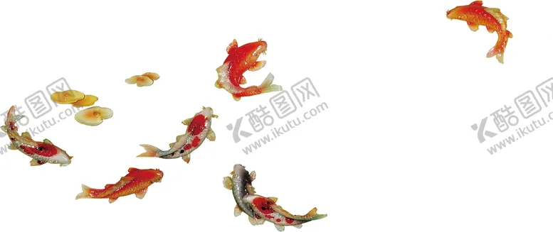 编号：38705410081532274637【酷图网】源文件下载-透明 手绘 九鱼 元素 素材
