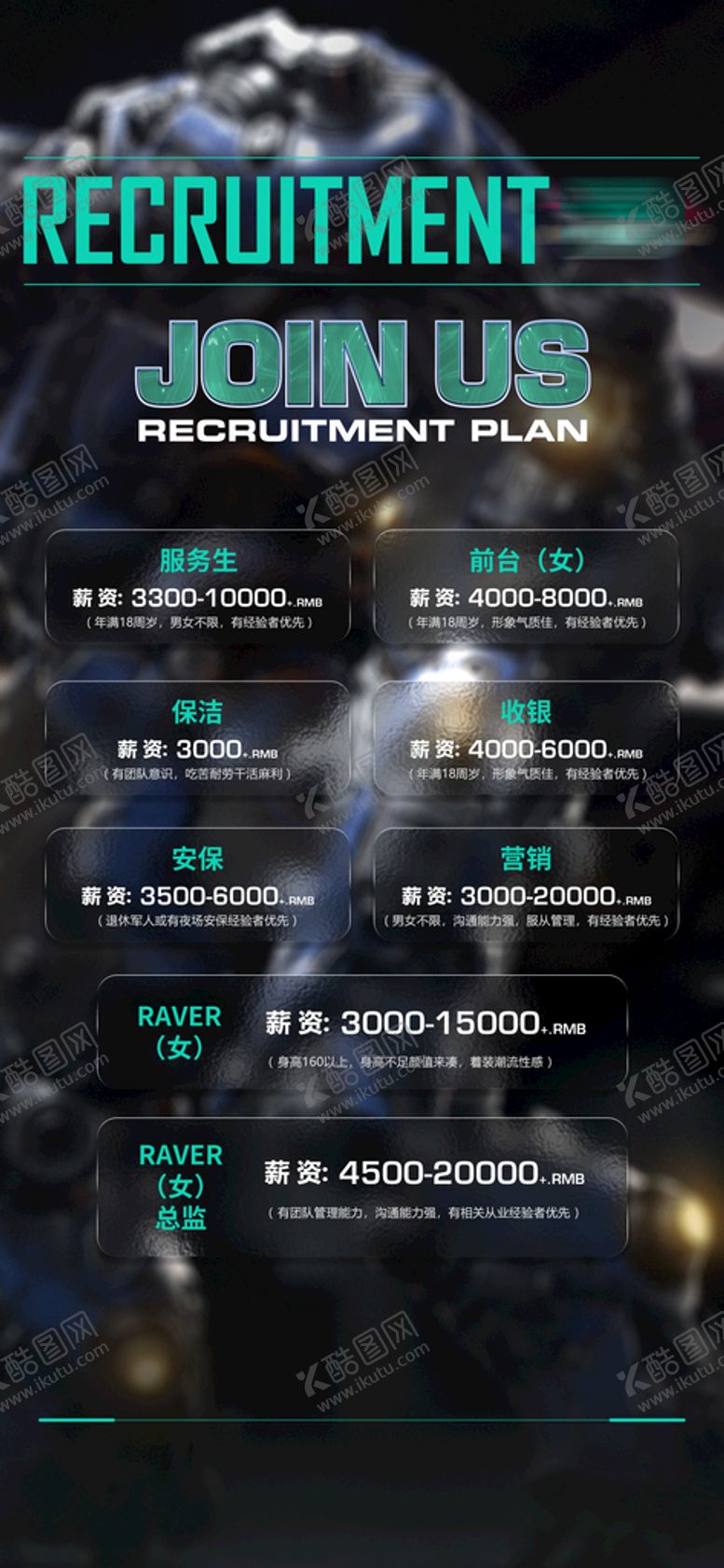 编号：39526710020001369821【酷图网】源文件下载-酒吧招聘海报