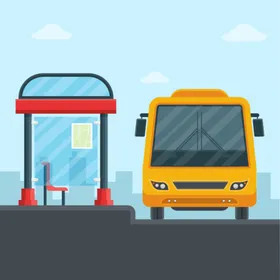 公交车城市通道路通巴士