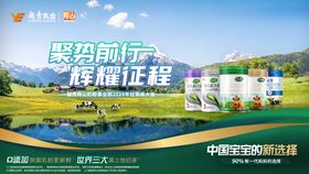 奶粉背景板