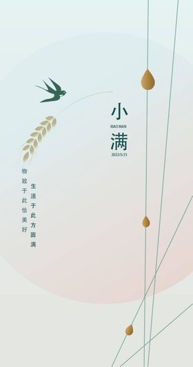 小满海报地产节日广告节气