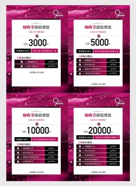 医美周年庆充值卡