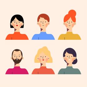 卡通人物头像可爱男生女生形象